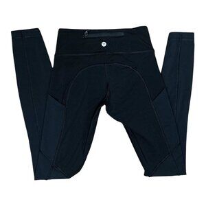 Lululemon Womens  Size 2 INVIGORATE Black Full-Length Leggings Zipper Pocket